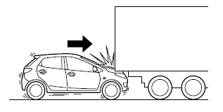 Collision par l'arrière ou choc avec l'arrière d'un