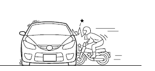 Collisions latérales avec des véhicules à deux roues