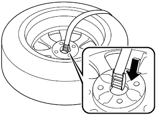 Installation de la roue de secours