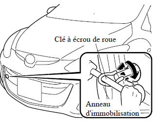 Crochet d'immobilisation avant