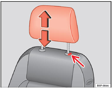 Réglage ou dépose de l'appuie-tête