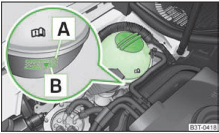 Skoda Fabia: Contrôle du niveau de liquide de refroidissement ...