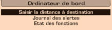 Menu «Personnalisation-Configuration»